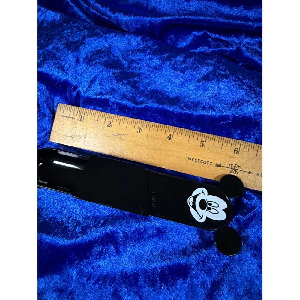 Disney Culinary Mickey Mouse Adjustable Measuring Spoon Black Plastic 1tsp-1tbsp